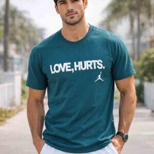 NWT Nike Jordan Jalen Hurts Love, Hurts. T-Shirt Mens Size S Green IQ3767-377